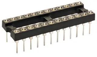 DIP SOCKET, 24 POSITION, THROUGH HOLE 111-43-324-41-001000