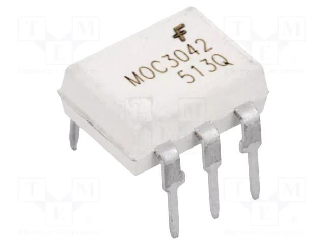 Optotriac; 4.17kV; triac; DIP6; Ch: 1; MOC304XM; 1kV/μs ONSEMI MOC3042M
