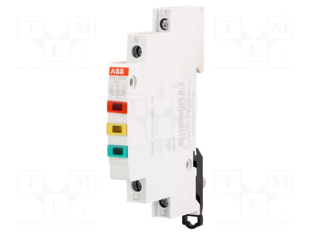 Module: voltage indicator; 3x230÷415VAC; for DIN rail mounting ABB E219-3CDE