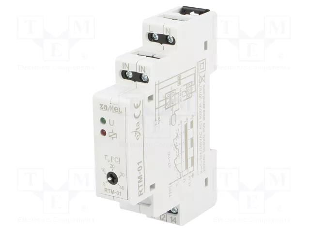 Module: regulator; NTC; temperature; OUT: relay,SPDT; RTM; IP20 ZAMEL RTM-01