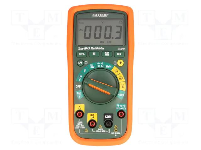 Digital multimeter; LCD; (3999); VDC accuracy: ±(0.5%+3digit) EXTECH EX350