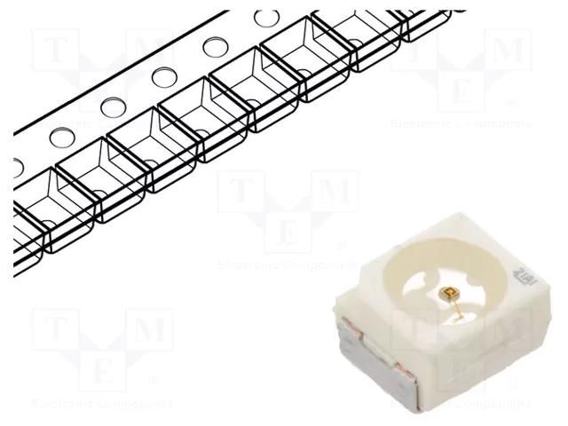 LED; SMD; 3030,PLCC2; red; 450÷1400mcd; 3x3x2.1mm; 120°; 20mA ams OSRAM LRT67F-U1AA-1