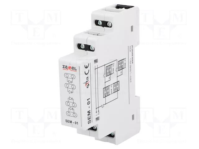 Converter: signal separator; for DIN rail mounting; IP20; 300VAC ZAMEL SEM-01