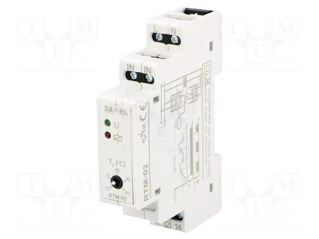 Module: regulator; NTC; temperature; OUT: relay,SPDT; RTM; IP20 ZAMEL RTM-02