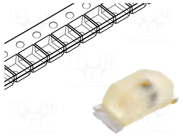 LED; SMD; 0603; red; 2.8÷7.1mcd; 1.7x0.7x0.65mm; 160°; 2mA ams OSRAM LSL29K-H1J2-1