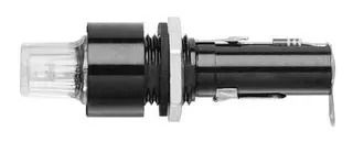 FUSE HOLDER, 1/4" X 1-1/4", PANEL MOUNT BK/HKL