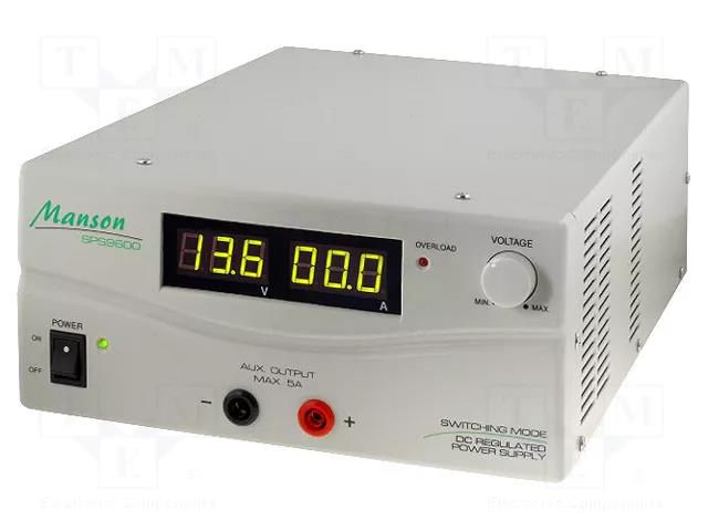 Power supply: laboratory; switching,single-channel; 5A; 60A MANSON SPS-9600