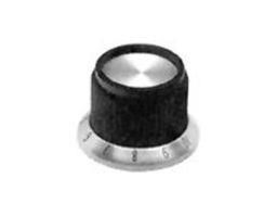 STR KNURLED SKIRT KNOB W/ ARROW, 6.35MM PKD70B1/4