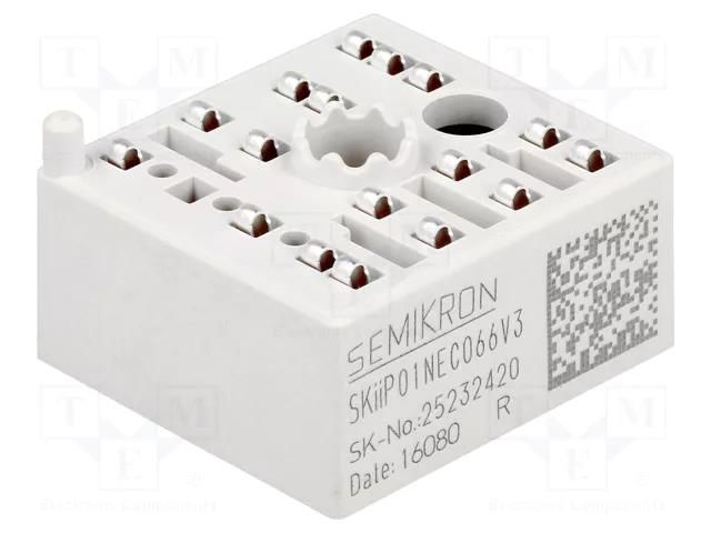 Module: IGBT; diode/transistor; single-phase diode bridge; screw SEMIKRON DANFOSS SKIIP01NEC066V3