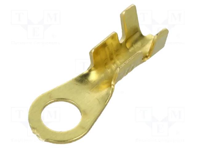 Tip: ring; M4; 1÷2.5mm2; crimped; for cable; non-insulated; brass BM GROUP BM92204