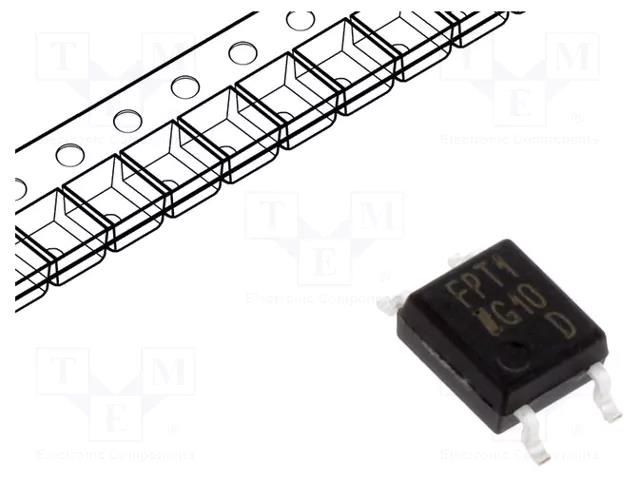 Optocoupler; SMD; Ch: 1; OUT: transistor; Uinsul: 3.75kV; Uce: 35V ISOCOM IS181D