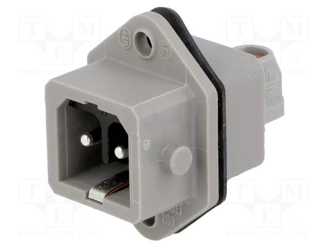 Connector: rectangular; ST; socket; male; PIN: 2; coded; tinned; IP54 HIRSCHMANN STASEI200