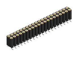 PCB RCPT, 40POS, 2ROW, 2.54MM, SMD BL 16 SMD 067 40