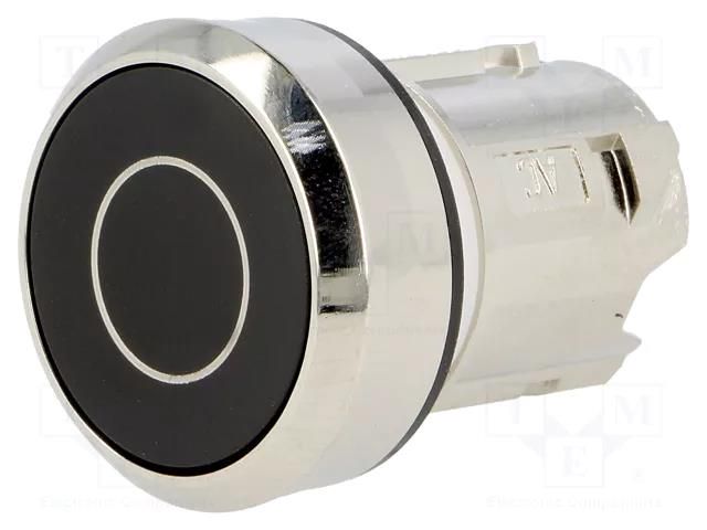 Switch: push-button; 22mm; Stabl.pos: 1; black; none; IP67; flat SIEMENS 3SU1050-0AB10-0AD0