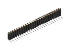 PCB RCPT, R/A, 24POS, 1ROW, 2.54MM, THT BL 7 24