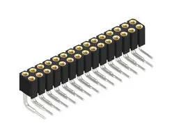 PCB RCPT, R/A, 30POS, 2ROW, 2MM, THT BLY 4 30