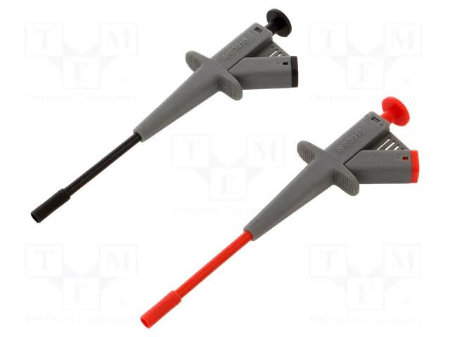 Clip-on probe; pincers type; 4A; 1kVDC; red and black; 4mm BEHA-AMPROBE SKP41