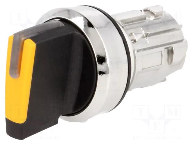 Switch: rotary; 22mm; Stabl.pos: 2; amber; depending on the holder SIEMENS 3SU1052-2BF00-0AA0