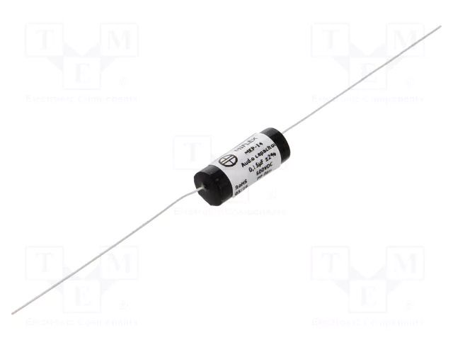 Capacitor: polypropylene; 0.15uF; 600VDC; ±2%; Ø8.5x24mm; THT MIFLEX MKP14-0.15U/600