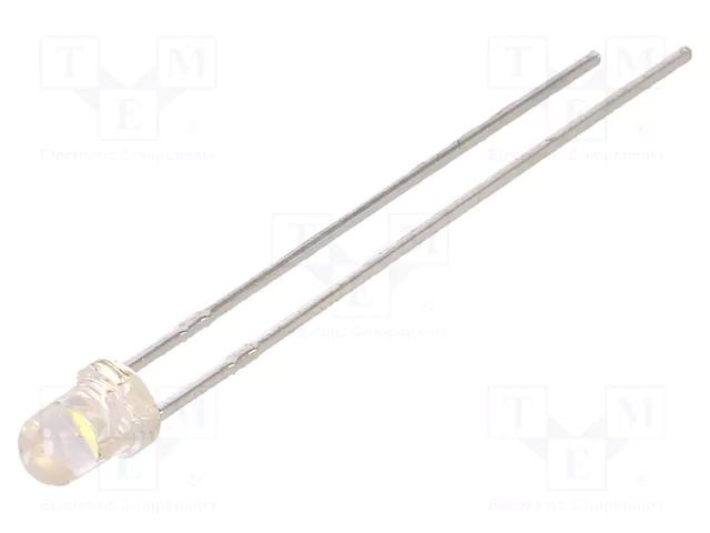 LED; white cold; 3mm; 10000÷12000mcd; 20°; Front: convex; 3.5÷4VDC LUCKYLIGHT LL-304WC2E-W2-3TC