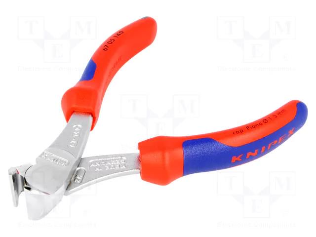 Pliers; end,cutting; 140mm KNIPEX KNP.6705140