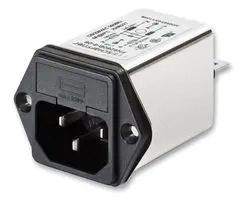 INLET, PLUG, IEC C14, 10A, PANEL FN261-10-06.