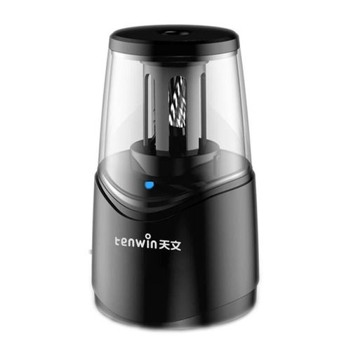 Rechargeable Helical Blade Pencil Sharpener Tenwin 8010-1 micro USB (black), Tenwin TW8010-1