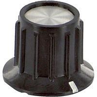 RIBBED KNOB WITH LINE INDICATOR, 6.35MM PKA70B1/4.