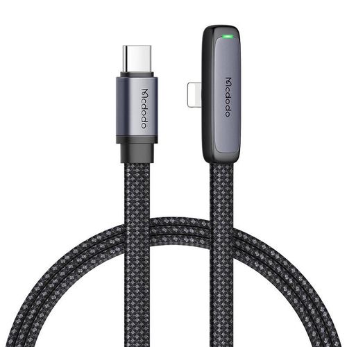 USB-C to lightning angle cable Mcdodo CA-3351,1.8m (black), Mcdodo CA-3351