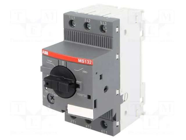 Motor breaker; 1.5kW; 208÷690VAC; for DIN rail mounting; IP20 ABB MS132-4.0