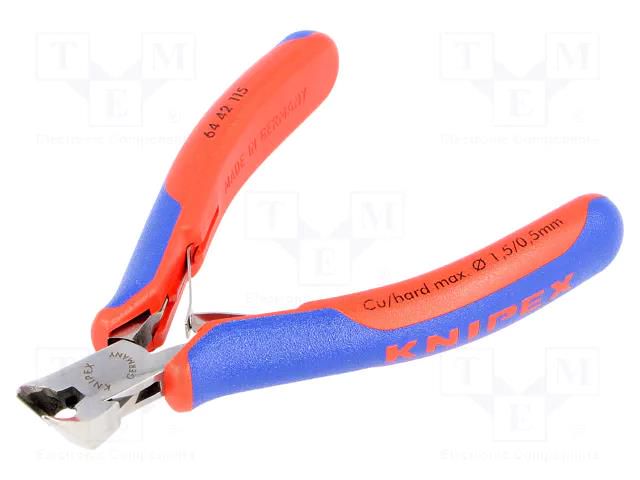 Pliers; cutting,oblique; 115mm KNIPEX KNP.6442