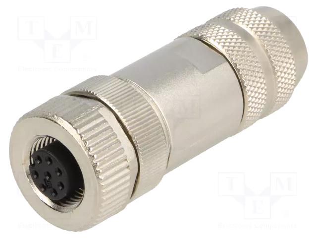 Connector: M12; plug; PIN: 8; female; straight; IP67; screw terminal LAPP 22260826
