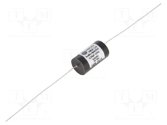 Capacitor: polypropylene; 0.33uF; 600VDC; ±2%; Ø11.7x24mm; THT MIFLEX MKP14-0.33U/600