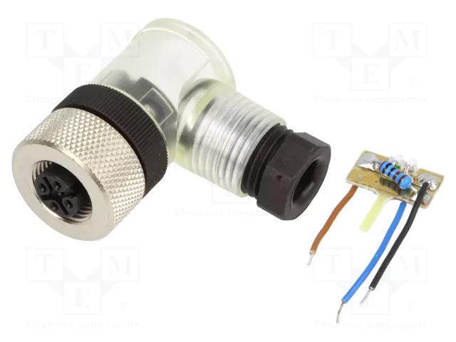 Connector: M12; plug; PIN: 4; female; A code-DeviceNet / CANopen IFM ELECTRONIC E11510