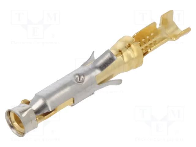 Contact; female; 16; brass; gold-plated; 0.2÷0.6mm2; 24AWG÷20AWG TE Connectivity 163088-2