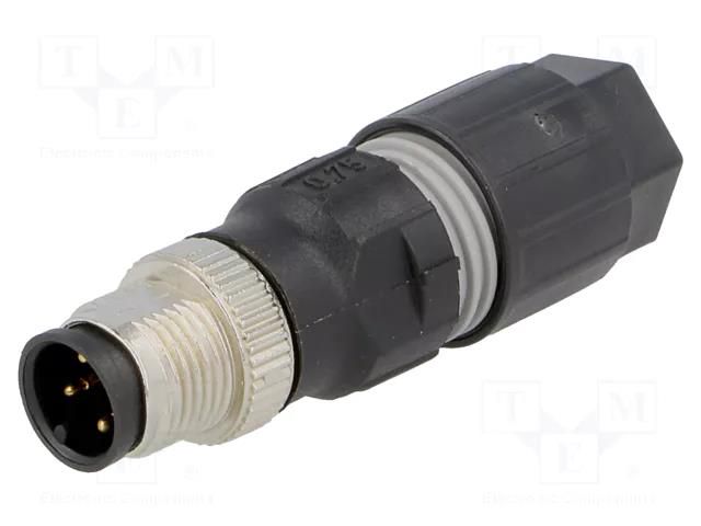 Connector: M12; plug; PIN: 4; male; A code-DeviceNet / CANopen LAPP 22260134