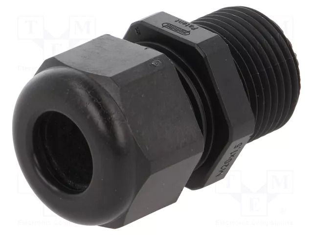 Cable gland; with long thread; M20; 1.5; IP68; polyamide; black HUMMEL HUMMEL-1209200130