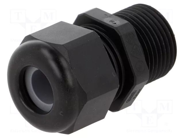 Cable gland; with long thread; M20; 1.5; IP68; polyamide; black HUMMEL HUMMEL-1209200131