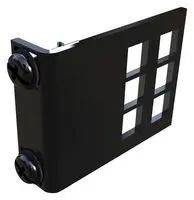 FIXED SHELF RAIL ADAPTER, STEEL, BLACK FSRA