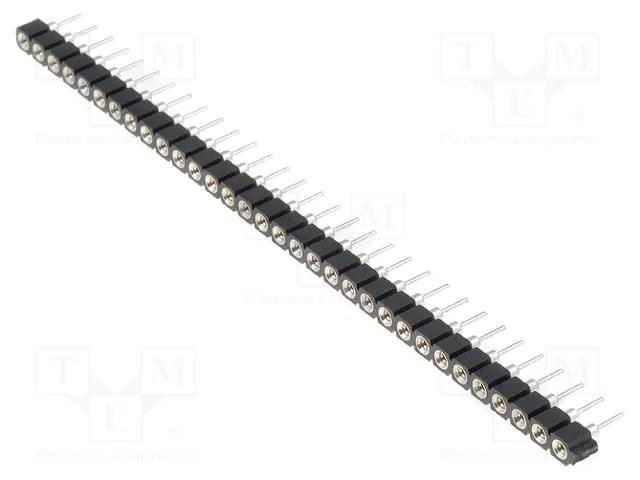 Socket: integrated circuits; SIL64; Pitch: 2.54mm; precision; THT CONNFLY STS-64P
