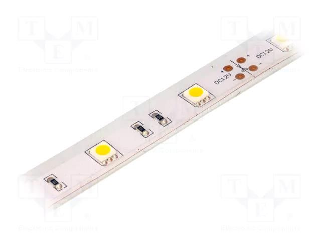 LED tape; white warm; 5050; LED/m: 30; 14.36mm; IP65; 120°; 7.2W/m LUCKYLIGHT LS-5050WW30RN-2