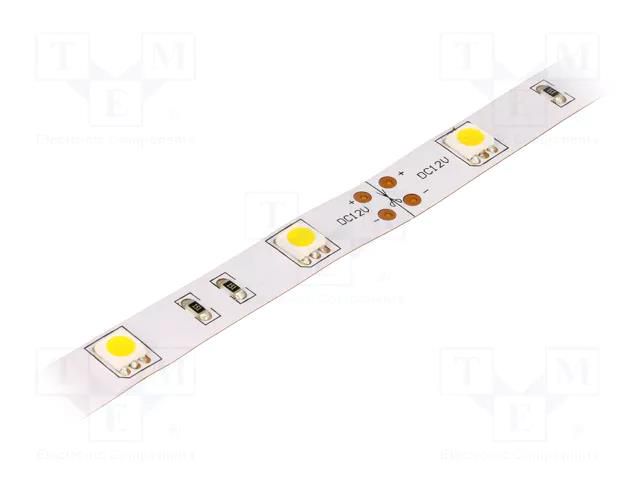 LED tape; white warm; 5050; LED/m: 30; 14.36mm; IP20; 120°; 7.2W/m LUCKYLIGHT LS-5050WW30RN