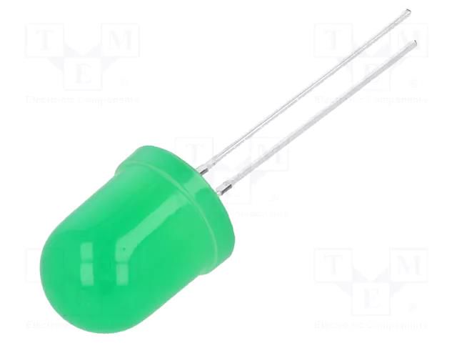 LED; yellow green; 10mm; blinking; 100÷150mcd; 30°; 3÷5VDC; 20mA OPTOSUPPLY OSG8HSA134A