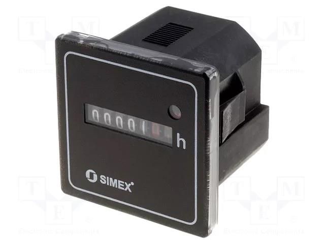 Counter: electromechanical; working time; mechanical indicator SIMEX SX-HK46-55-24V