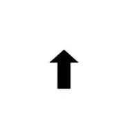 LABELLING SHEET, UPWARDS ARROW SYMBOL 5.70.097.025/1001