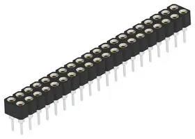 CONN, SIP SOCKET, 40P, 2ROW, 2.54MM, TH 2485255-1