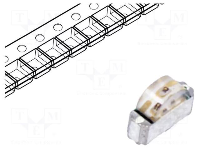 LED; red/green; SMD; 1208; 2÷2.4/2÷2.4VDC; 3x2x1mm; 130°; 20mA LITEON LTST-S326KGJRKT