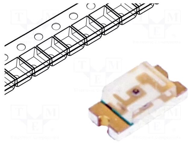 LED; orange; SMD; 1206; 45÷90mcd; 2÷2.4VDC; 3.2x1.6x1.1mm; 130° LITEON LTST-C150KFKT
