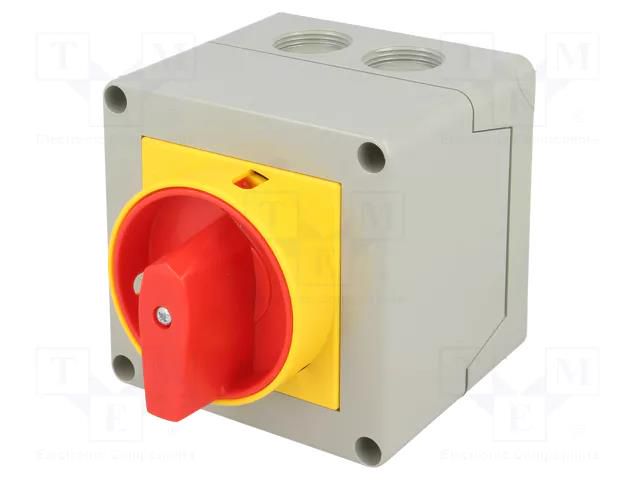 Switch: cam switch; Stabl.pos: 2; 16A; 0-1; in housing; Poles: 3 LOVATO ELECTRIC GX1610P25