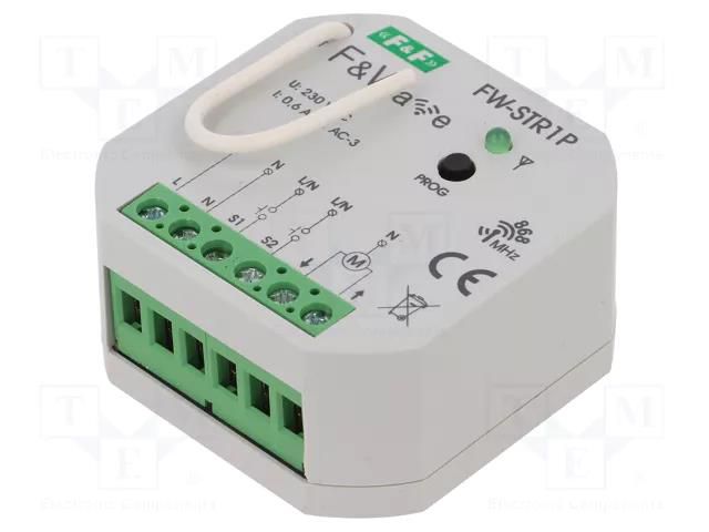 Blinds controller; flush mount; 85÷265VAC; IP20; F&Wave; -25÷65°C F&F FW-STR1P